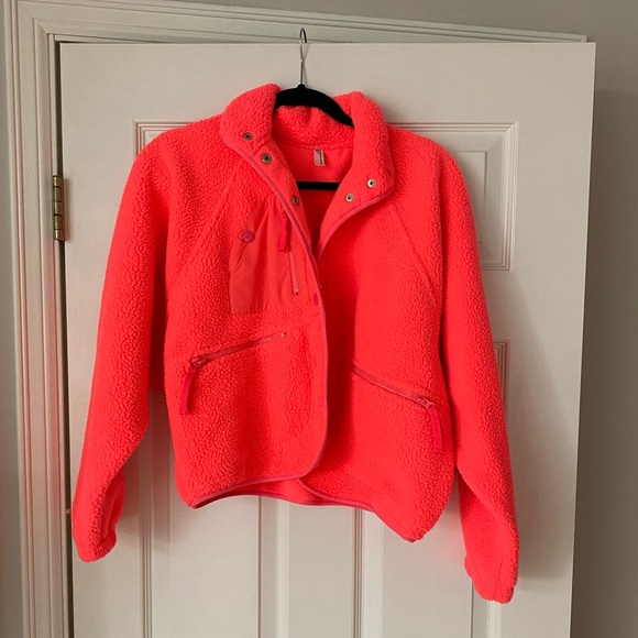 FP Movement Hit the Slopes Fleece Jacket Neon Pink - Picture 5 of 7